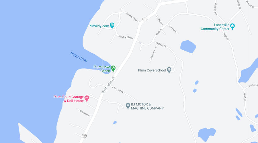 Plum Cove Beach Map